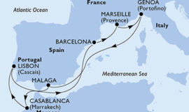 2019年秋MSCプレツィオーザで行く地中海と大西洋9泊10日 2019年秋MSCプレツィオーザで行く地中海と大西洋9泊10日