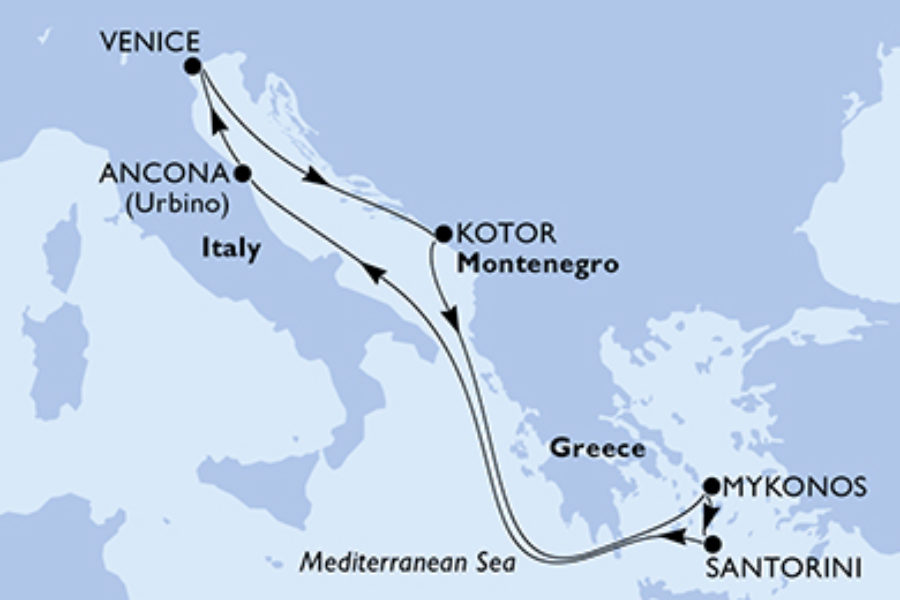 MSC ARMONIAで行くアドリア海とエーゲ海7泊8日